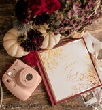 HOCHZEITS-GÄSTEBÜCHER Luxus Glamour Fotoalbum Hochzeitsgäste-Buch für Polaroids, Gold Instant Photo Buch aus Instax Hochzeitsfoto-Gästebuch.2