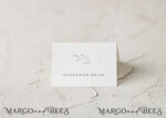 PLACE CARDS / TABLE CARDS Romantic Boho/ Botanical/ Floral Minimalistic White Floral Place Card, Wedding Place Cards, Elegant Name Tags, Boho Seating Table Decor, Luxury Table Place Cards, Simple Aesthetic Name Cards2