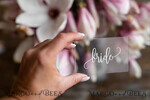 PLACE CARDS / TABLE CARDS Romantic Boho/ Botanical/ Floral Luxury UV White Print Place Cards, Transparent Acrylic Place Cards, Minimalst Acrylic Laser Cut Name Tags, Simple Modern Wedding Place Card, Stunning Table Tags8