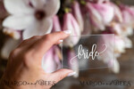 PLACE CARDS / TABLE CARDS Romantic Boho/ Botanical/ Floral Luxury UV White Print Place Cards, Transparent Acrylic Place Cards, Minimalst Acrylic Laser Cut Name Tags, Simple Modern Wedding Place Card, Stunning Table Tags8