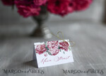 PLACE CARDS / TABLE CARDS Romantic Boho/ Botanical/ Floral Romantic Floral Place Card with Gold Twine, White Wedding Place Cards with Flower Graphic, Elegant Wedding Name Tags, Glamour Wedding Table Decor, Modern Cards1