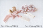 PLACE CARDS / TABLE CARDS Romantic Boho/ Botanical/ Floral Romantic Ivory Wedding Place Cards with Blush Pink Velvet Ribbon, Elegant Cards with Blush Pink Custom Wording, Minimalistic Name Tags, Decle-Edged Wedding Tags9