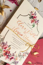WEDDING INVITATIONS modern calligraphy / fine art Bespoke wedding invitation, unique calligraphy invites77