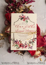 WEDDING INVITATIONS modern calligraphy / fine art Bespoke wedding invitation, unique calligraphy invites77