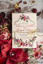 WEDDING INVITATIONS modern calligraphy / fine art Bespoke wedding invitation, unique calligraphy invites77