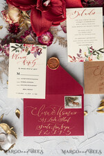 WEDDING INVITATIONS modern calligraphy / fine art Bespoke wedding invitation, unique calligraphy invites77