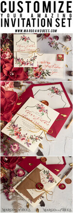 WEDDING INVITATIONS modern calligraphy / fine art Bespoke wedding invitation, unique calligraphy invites77