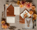 HOCHZEITS EINLADUNGEN moderne Kalligraphie / feine Kunst Herbst Terracotta Acryl Hochzeitskarten Set, Echte Pampasgras Florale Hochzeitskarten, Kupfer Französische Provence Einladungset, Rost Pampasgras Boho Hochzeitskarten Set, Moderne Fein Kunst Burnt Orange Hochzeitskarten Set22