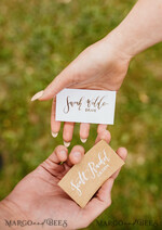 PLACE CARDS / TABLE CARDS calligraphy Minimalistic Romantic White Weddig Place Cards, Modern Name Tags For Your Wedding Table, Luxury Wedding Place Cards, Calligraphy Escort Cards with Editable Text4