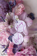PLATZKARTEN / TISCHKARTEN  
 Kalligraphie Romantische runde Hochzeitsplatzkarten, elegante Namensschilder, minimalistische weiße Platzkarten mit Kalligrafie-Design, modernes Namensschild für Hochzeitstische, bearbeitbarer Text22