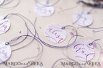 PLATZKARTEN / TISCHKARTEN  
 Kalligraphie Romantische runde Hochzeitsplatzkarten, elegante Namensschilder, minimalistische weiße Platzkarten mit Kalligrafie-Design, modernes Namensschild für Hochzeitstische, bearbeitbarer Text22