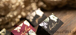 PLACE CARDS / TABLE CARDS calligraphy Luxury Modern Black Place Cards, Elegant Marsala Place Card with Gold printout, Romantic Name Tags For Your Wedding Tables, Calligraphy style Wedding Cards     15