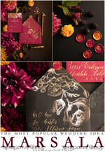 PLACE CARDS / TABLE CARDS calligraphy Luxury Modern Black Place Cards, Elegant Marsala Place Card with Gold printout, Romantic Name Tags For Your Wedding Tables, Calligraphy style Wedding Cards     15