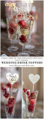TORTENDEKORATION  
 Drink Toppers Tortenaufsatz, Namensaufsätze4