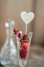 TORTENDEKORATION  
 Drink Toppers Hochzeitstorte Topper, Getränkebeschriftungen5