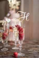 TORTENDEKORATION  
 Drink Toppers Hochzeitstortenfigur, Getränkeklabels6