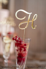 TORTENDEKORATION  
 Drink Toppers Hochzeitstortenfigur, Getränkeklabels6