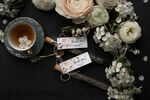 cute wedding favor cards, tea coffee bags3