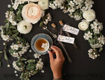 cute wedding favor cards, tea coffee bags3