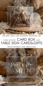 CARD BOXES acrylic Cards box Elegant Clear wedding Set  acrylic card box with Lock and sign cards & gifts, Personalized Wedding Card Box, Clear Card Box, Wedding Card Box with Lid, Wedding Money Box, Wedding Card Holder 10