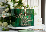 KARTONBOXEN  
 Acrylkartenbox Elegante smaragdgrüne Hochzeitsset Acryl-Kartenbox mit Schloss und Schild für Karten & Geschenke, personalisierte Hochzeitskartenbox, Acryl-Hochzeitskartenbox mit Deckel in Grün.41
