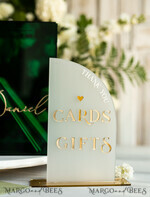KARTONBOXEN  
 Acrylkartenbox Elegante smaragdgrüne Hochzeitsset Acryl-Kartenbox mit Schloss und Schild für Karten & Geschenke, personalisierte Hochzeitskartenbox, Acryl-Hochzeitskartenbox mit Deckel in Grün.41