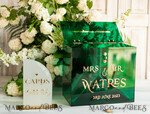 KARTONBOXEN  
 Acrylkartenbox Elegante smaragdgrüne Hochzeitsset Acryl-Kartenbox mit Schloss und Schild für Karten & Geschenke, personalisierte Hochzeitskartenbox, Acryl-Hochzeitskartenbox mit Deckel in Grün.41