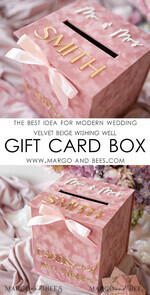 CARD BOXES acrylic Cards box Velvet blush pink wedding wishing well  money gift card box, Personalized Wedding Card Box, Luxury Card Box, Wedding Card Box with Lid, Wedding Money Box, Wedding Card Box13