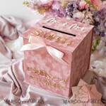 CARD BOXES acrylic Cards box Velvet blush pink wedding wishing well  money gift card box, Personalized Wedding Card Box, Luxury Card Box, Wedding Card Box with Lid, Wedding Money Box, Wedding Card Box13