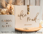 CARD BOXES acrylic Cards box Elegant Frozen wedding Set acrylic card box with Lock and sign cards & gifts, Personalized Wedding Card Box, Clear Card Box, Wedding Card Box with Lid, Wedding Money Box, Wedding Card Holder 25