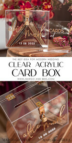 CARD BOXES acrylic Cards box Elegant Clear wedding Set acrylic card box with Lock and sign cards & gifts, Personalized Wedding Card Box, Clear Card Box, Wedding Card Box with Lid, Wedding Money Box, Wedding Card Holder 12