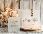 CARD BOXES acrylic Cards box Elegant Frozen wedding Set acrylic card box with Lock and sign cards & gifts, Personalized Wedding Card Box, Clear Card Box, Wedding Card Box with Lid, Wedding Money Box, Wedding Card Holder 18