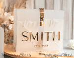 CARD BOXES acrylic Cards box Frozen wedding wishing well acrylic money gift card box, Personalized Wedding Card Box, Acrylic Card Box, Wedding Card Box with Lid, Wedding Money Box, Wedding Card Box, Wedding Card Holder 9