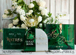 KARTONBOXEN  
 Acrylkartenbox Smaragdgrüne Hochzeitswunschbrunnen-Acryl-Geschenkekartenbox, personalisierte Hochzeitskartenbox, grünes Acrylkartenbox, Hochzeitskartenbox mit Deckel11