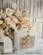 CARD BOXES acrylic Cards box Elegant Frozen wedding Set acrylic card box with Lock and sign cards & gifts, Personalized Wedding Card Box, Clear Card Box, Wedding Card Box with Lid, Wedding Money Box, Wedding Card Holder 17