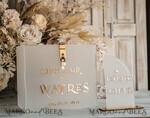 CARD BOXES acrylic Cards box Elegant Frozen wedding Set acrylic card box with Lock and sign cards & gifts, Personalized Wedding Card Box, Clear Card Box, Wedding Card Box with Lid, Wedding Money Box, Wedding Card Holder 17