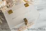 CARD BOXES acrylic Cards box Elegant Frozen wedding Set acrylic card box with Lock and sign cards & gifts, Personalized Wedding Card Box, Clear Card Box, Wedding Card Box with Lid, Wedding Money Box, Wedding Card Holder 17