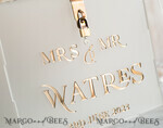 CARD BOXES acrylic Cards box Elegant Frozen wedding Set acrylic card box with Lock and sign cards & gifts, Personalized Wedding Card Box, Clear Card Box, Wedding Card Box with Lid, Wedding Money Box, Wedding Card Holder 17