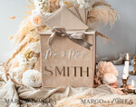 CARD BOXES acrylic Cards box Velvet Beige wedding wishing well  money gift card box, Personalized Wedding Card Box, Luxury Card Box, Wedding Card Box with Lid, Wedding Money Box, Wedding Card Box13