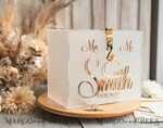 CARD BOXES acrylic Cards box Elegant Frozen wedding Set acrylic card box with Lock and sign cards & gifts, Personalized Wedding Card Box, Clear Card Box, Wedding Card Box with Lid, Wedding Money Box, Wedding Card Holder 24