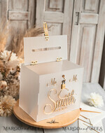 CARD BOXES acrylic Cards box Elegant Frozen wedding Set acrylic card box with Lock and sign cards & gifts, Personalized Wedding Card Box, Clear Card Box, Wedding Card Box with Lid, Wedding Money Box, Wedding Card Holder 24