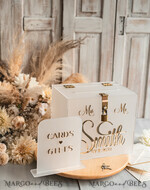CARD BOXES acrylic Cards box Elegant Frozen wedding Set acrylic card box with Lock and sign cards & gifts, Personalized Wedding Card Box, Clear Card Box, Wedding Card Box with Lid, Wedding Money Box, Wedding Card Holder 24