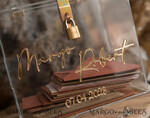 KARTONBOXEN  
 Acrylkartenbox Moderne klare Hochzeitswunschbox aus Acryl mit Schloss, personalisierte Hochzeitskartenbox, klare Kartenbox, Hochzeitskartenbox mit Deckel, Hochzeitsgeldbox, Hochzeitskartenhalter.12