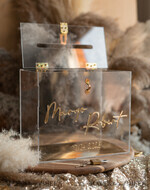 KARTONBOXEN  
 Acrylkartenbox Moderne klare Hochzeitswunschbox aus Acryl mit Schloss, personalisierte Hochzeitskartenbox, klare Kartenbox, Hochzeitskartenbox mit Deckel, Hochzeitsgeldbox, Hochzeitskartenhalter.12