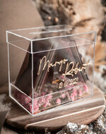 CARD BOXES acrylic Cards box Modern Clear wedding wishing well acrylic money gift card box with shelf for flowers, Personalized Wedding Card Box, Acrylic Card Box, Wedding Card Box with Lid, Wedding Money Box, Wedding Card Box10