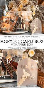 CARD BOXES acrylic Cards box Elegant Clear wedding Set  acrylic card box with Lock and sign cards & gifts, Personalized Wedding Card Box, Clear Card Box, Wedding Card Box with Lid, Wedding Money Box, Wedding Card Holder 29