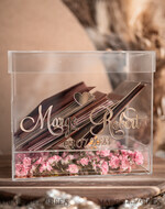 CARD BOXES acrylic Cards box Elegant Clear wedding wishing well acrylic money gift card box with shelf for flowers, Personalized Wedding Card Box, Acrylic Card Box, Wedding Card Box with Lid, Wedding Money Box, Wedding Card Box12