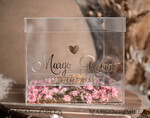 CARD BOXES acrylic Cards box Elegant Clear wedding wishing well acrylic money gift card box with shelf for flowers, Personalized Wedding Card Box, Acrylic Card Box, Wedding Card Box with Lid, Wedding Money Box, Wedding Card Box12