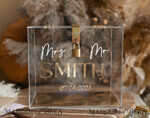 CARD BOXES acrylic Cards box Modern Clear wedding  Set wishing well card box with Lock and table sign cards & gifts, Personalized Wedding Card Box with Lid and sign, Wedding Money Box, Wedding Card Holder 14