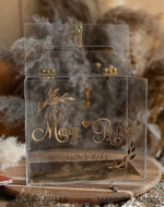 CARD BOXES acrylic Cards box Elegant Clear wedding wishing well acrylic card box with Lock, Personalized Wedding Card Box, Card Box with heart and branch , Wedding Card Box with Lid, Wedding Money Box, Wedding Card Holder 9